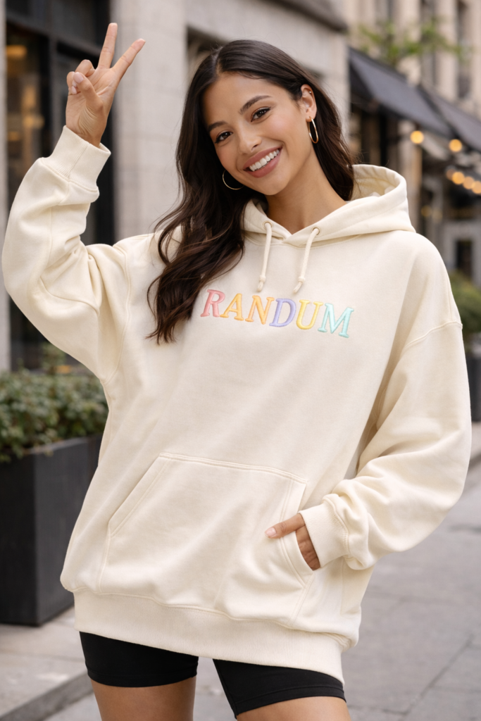 RANDUM Oversized Female Hoodie